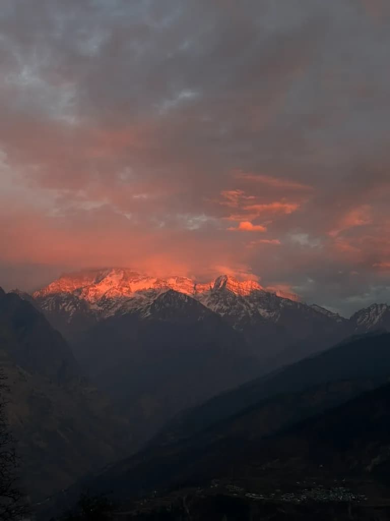 Mountain Sunset Glow